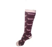 Vera Tucci LUXURY WOMENS LONG SOCKS RMD2403-02-03 SAUSAGE DOG PINK