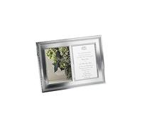 Vera Wang Grosgrain Double Invitation Frame 5x7in Silver