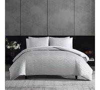 Vera Wang- King Duvet Cover Set, Reversible Bedding Set with Matching Shams, Designer Home Décor (Illusion Grey, King)