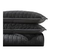 Vera Wang- King Quilt Set Super Soft Bedding Set with Matching Shams Modern Room Essentials (Diamond Black King)