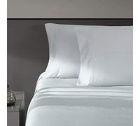 Vera Wang - King Sheet Set, Luxury Sateen Cotton Bedding, 800 Thread Count, Soft & Smooth Home Decor (Pale Blue,4 pcs, King)