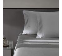 Vera Wang - King Sheet Set, Luxury Sateen Cotton Bedding, 800 Thread Count, Soft & Smooth Home Decor (Steel Grey, 4 pcs,King)
