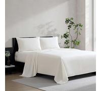 Vera Wang - King Size Sheets Set, Moisture-Wicking & Smooth Cooling Cotton, Lightweight for Year Round Comfort- Bed Sheets with Matching Pillowcases & Fitted Sheet (Cool Comfort Biege)