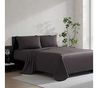 Vera Wang - King Size Sheets Set, Moisture-Wicking & Smooth Cooling Cotton, Lightweight for Year Round Comfort- Bed Sheets with Matching Pillowcases & Fitted Sheet (Cool Comfort Brown)