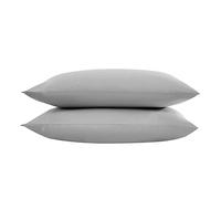 Vera Wang - Pillow Case Set, Luxury Sateen Cotton Bedding, 800 Thread Count, Soft & Smooth Bedding Set (Steel Grey, Standard Pillowcases)