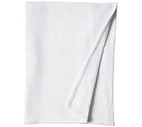 Vera Wang - Queen Blanket, Luxury Cotton Bedding, Super Soft Essentials with Waffle Weave Knit (Waffleweave White, Queen)