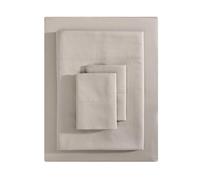 Vera Wang - Queen Sheet Set Luxury Sateen Cotton Bedding 800 Thread Count Soft & Smooth Bedding Set (Beige Queen)