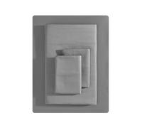 Vera Wang - Queen Sheet Set, Luxury Sateen Cotton Bedding, 800 Thread Count, Soft & Smooth Home Decor (Charcoal, Queen)