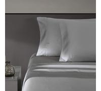 Vera Wang - Queen Sheet Set Luxury Sateen Cotton Bedding 800 Thread Count Soft & Smooth Home Decor Steel Grey 4pcs Queen