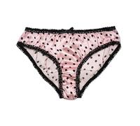 VeraBliss 100% Silk Knickers - Superior to Satin, Natural Silk Underwear for Women, Patterned Brief/Shorts, Floral Bikini Panties, Healthy & Breathable, (S-UK 8, Pink)