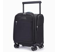 Verage Carry On Underseat Luggage with USB Port, Underseater Rolling Spinner Luggage,14.5 inches Softside Suitcase Airline Approved, Black, Upgrade-14-Inch Compact Underseat