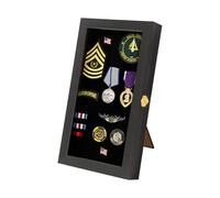 VERANI Pin Display Case Badge Display Frame 8.5 x15 Black for Beach Tags