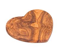 Verano Olive Wood Handmade Heart Shaped Serving Charcuterie Boards - 18cm
