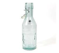 Verano Spanish Ceramics 100% Recycled Glass Creative Entertaining Decorative Milk Bottle & Drinking Glass Tumblers - Milk Bottle 29cm 1L