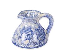 Burbujas Kitchen Dining Flat Based Ceramic Pourer Jug 14cm Verano Spanish Ceramics Blue One Size
