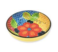Verano Spanish Ceramics Classic Spanish Hand Painted Kitchen Dining Decor Large Bowl (Diam) 30cm Fish Scales Verano Spanish Ceramics Multicolor