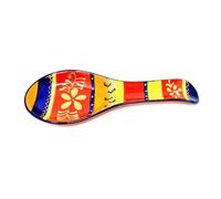 Verano Spanish Ceramics Classic Spanish Hand Painted Pattern Kitchen Dining Spoon Rest (L) 26Cm Daisy Chains