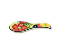 Verano Spanish Ceramics Classic Spanish Hand Painted Pattern Kitchen Dining Spoon Rest (L) 26Cm Floral