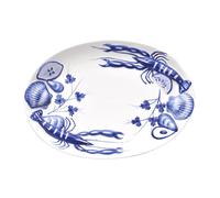 Verano Spanish Ceramics Coastal Ceramics Hand Painted Kitchen Dining Table Décor Sea Shell Oval Serving Dish 40cm (L) x 30cm (W) Verano Spanish Ceramics White 40 cm (L) x 30 cm (W)