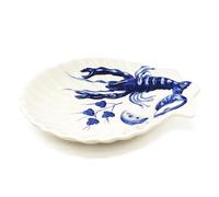 Verano Spanish Ceramics Coastal Ceramics Hand Painted Kitchen Dining Table Décor Sea Shell Serving Dish 35cm (L) x 29cm (W) Verano Spanish Ceramics White 35 cm (L) x 29 cm (W)