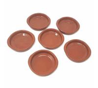 Verano Spanish Ceramics El Toro Glazed Terracotta Brown Kitchen Dining Set Of 6 Tapas Bowls (Diam) 12Cm