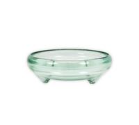 Recycled Glass Kitchen Dining Room Home Décor Footed Glass Bowl - 24.5cm (W) Verano Spanish Ceramics Clear One Size