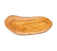 Verano Spanish Ceramics Olive Wood Natural Grained Rustic Kitchen Dining Handmade Curved Floating Fruit Basket (L) 30cm Verano Spanish Ceramics Natural