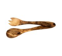 Verano Spanish Ceramics Olive Wood Natural Grained Rustic Kitchen Dining Salad Server (L) 20cm Verano Spanish Ceramics Natural