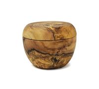 Verano Spanish Ceramics Olive Wood Natural Grained Rustic Kitchen Dining Salt/Sugar Pot w/ Lid (H) 7cm Verano Spanish Ceramics Natural