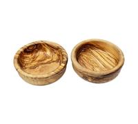 Verano Spanish Ceramics Olive Wood Natural Grained Rustic Kitchen Dining Set Of 2 Tapas Bowls (Diam) 12Cm