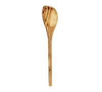 Verano Spanish Ceramics Olive Wood Natural Grained Rustic Round Spoon With Corner (L) 30cm Verano Spanish Ceramics Natural