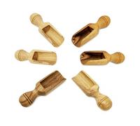 Verano Spanish Ceramics Olive Wood - Sets Of Spice Spoons - 6cm - Olive Wood - 6