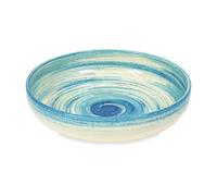 Verano Spanish Ceramics Pastel Beach Hand Painted Kitchen Dining Table Large Bowl Blue 27Cm (Diam)