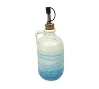 Verano Spanish Ceramics Pastel Beach Hand Painted Kitchen Dining Table Oil Drizzler Blue 250Ml