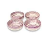 Verano Spanish Ceramics Pastel Beach Hand Painted Kitchen Dining Table Small Bowl Set Of 4 Lilac 10Cm (Diam)