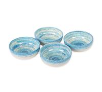 Verano Spanish Ceramics Pastel Beach Small Bowls 10cm - Set of 4 - Blue