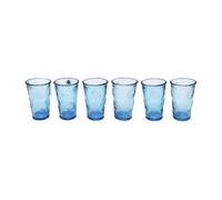 Verano Spanish Ceramics Recycled Glass Beyond The Sea Blue/clear Set Of 4 Kitchen Dining Drinking Tumblers 6 X 300Ml