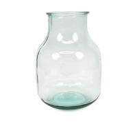 Verano Spanish Ceramics Recycled Glass Delux Large Vase 11.5L - Decorative New Home Living Dining Room Decor Display Décor Flower Plants Decorations Vase - 12.5cm x 35cm