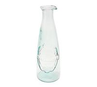 Verano Spanish Ceramics Recycled Glass Eco Vintage Clear Kitchen Dining Decanter Bottle 1L (H) 27Cm