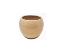 Verano Spanish Ceramics Round Pot (Beige - semi gloss) 30cm dia - Beige (Semi-Gloss) 30cm dia