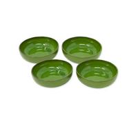Verano Spanish Ceramics Selena - 14cm Shallow Bowls - Set of 4 - Dark Green