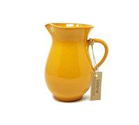 Verano Spanish Ceramics Selena Glaze Hand Dipped Terracotta Serving Jug - 19cm 1L Orange
