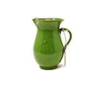 Verano Spanish Ceramics Selena Glazed Hand Dipped Kitchen Dining Pourer Jug 1L (H) 19cm in Dark Green Verano Spanish Ceramics Dark Green