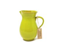 Verano Spanish Ceramics Selena Glazed Hand Dipped Kitchen Dining Pourer Jug 1L (H) 19cm in Lime Verano Spanish Ceramics Lime