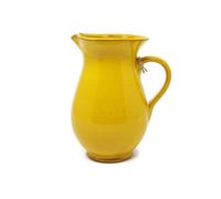 Verano Spanish Ceramics Selena Glazed Hand Dipped Kitchen Dining Pourer Jug Yellow 1L (H) 19Cm