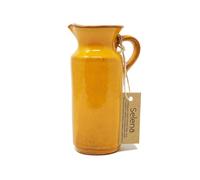 Verano Spanish Ceramics Selena Glazed Hand Dipped Kitchen Dining Rustic Bottle 0.5L (H) 18cm in Orange Verano Spanish Ceramics Orange