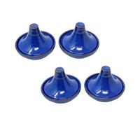 Verano Spanish Ceramics Selena Glazed Hand Dipped Kitchen Dining Set Of 4 Mini Tagine Dip Dishes Blue (D) 10Cm