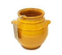 Verano Spanish Ceramics Selena Glazed Hand Dipped Kitchen Dining Utensil Jar (H) 16cm x (D) 16.5cm in Orange Verano Spanish Ceramics Orange