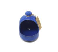 Verano Spanish Ceramics Selena Glazed Hand Dipped Solid Colour Kitchen Dining Salt Pig Blue (D) 11Cm