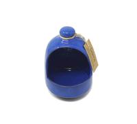 Verano Spanish Ceramics Selena Glaze Hand Dipped Salt Pig - Home Kitchen Restaurant Café Decorative Décor - Salt Cellar Pepper Seasoning Holder Caddy Spices Condiments Storage Pot - Blue